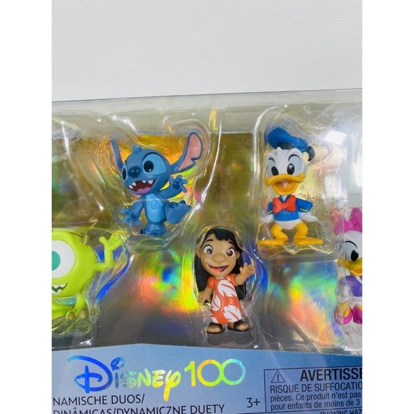 Disney 100 Years Dynamic Duos Collector Character Figure Set Limited Edition 8pc - Picture 13 of 16